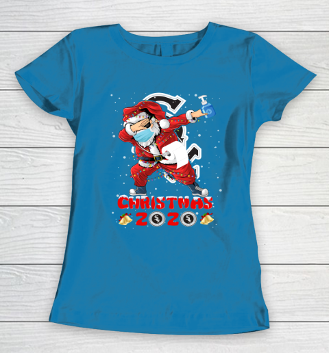 Chicago White Sox Funny Santa Claus Dabbing Christmas 2020 MLB Women's T-Shirt 6