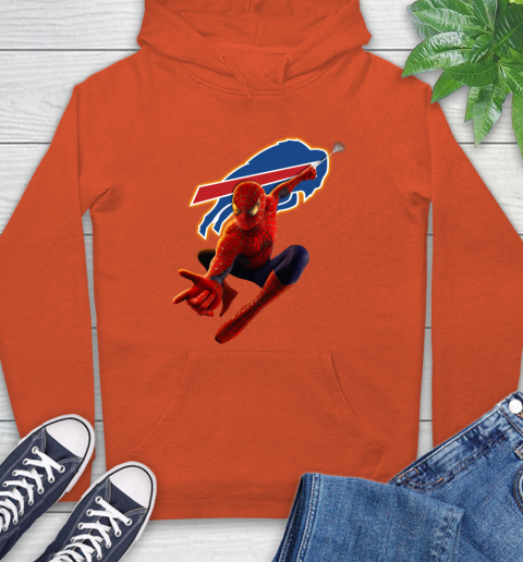 NFL Spider Man Avengers Endgame Football Buffalo Bills Hoodie 5