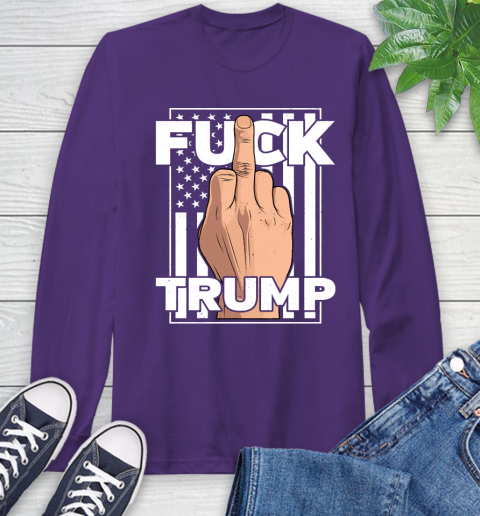 Fuck Trump Middle Finger Anti Republican T Shirt 58