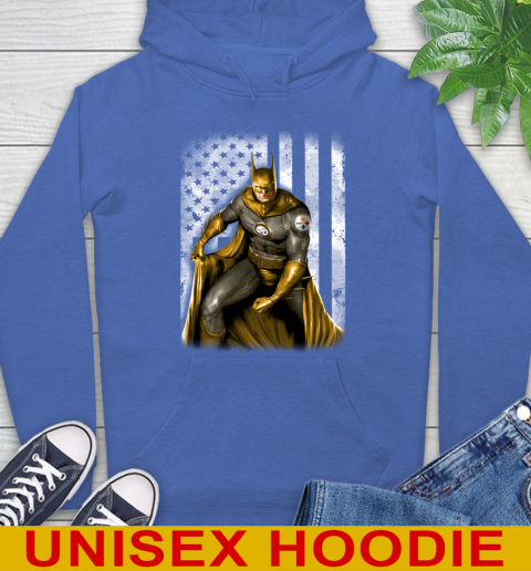 Pittsburgh Steelers NFL Football Batman DC American Flag Shirt Hoodie 9