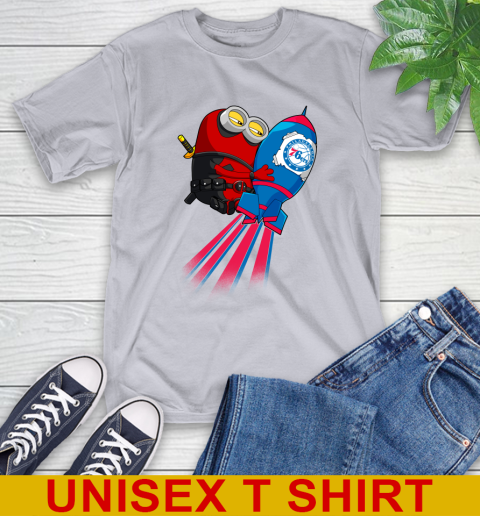 NBA Basketball Philadelphia 76ers Deadpool Minion Marvel Shirt T-Shirt 5