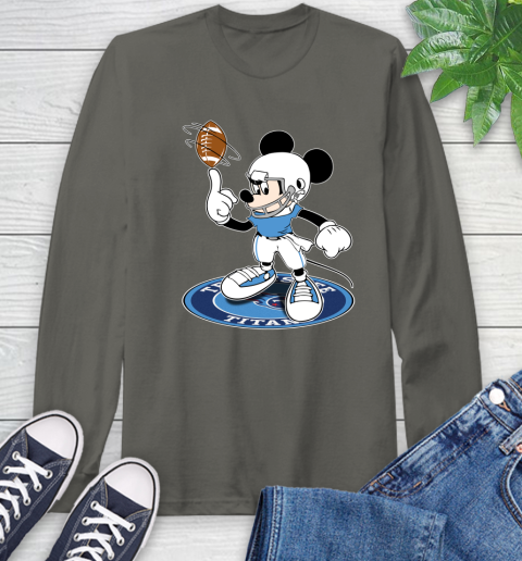 NFL Football Tennessee Titans Cheerful Mickey Disney Shirt Long Sleeve T-Shirt 9