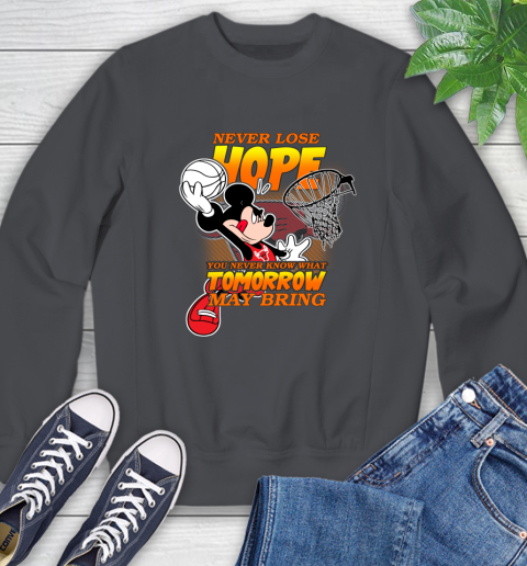 Chicago Bulls NBA Basketball Mickey Disney Never Lose Hope Sweatshirt 6