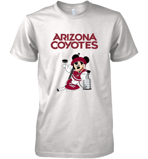 Mickey Arizona Coyotes With The Stanley Cup Hockey NHL Premium Men's T-Shirt