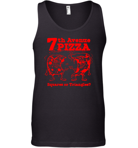7th Avenue Pizza Squares Or Triangles Tank Top