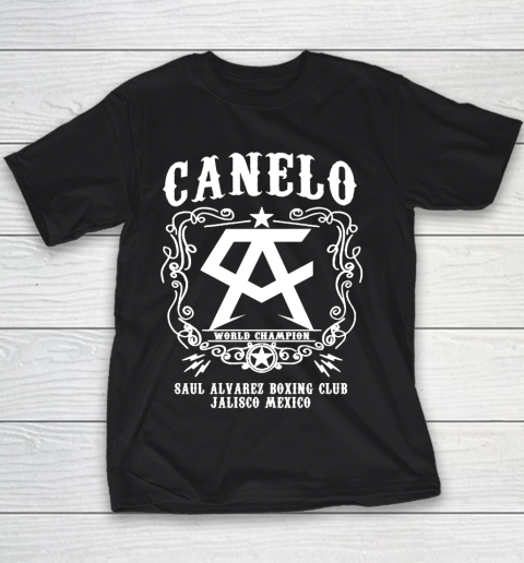 Canelo World Champion Saul Alvarez Boxing Club Jalisco Mexico Youth T-Shirt