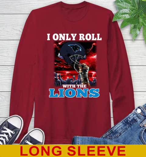 Carolina Panthers NFL Football I Only Roll With My Team Sports Long Sleeve T-Shirt 9