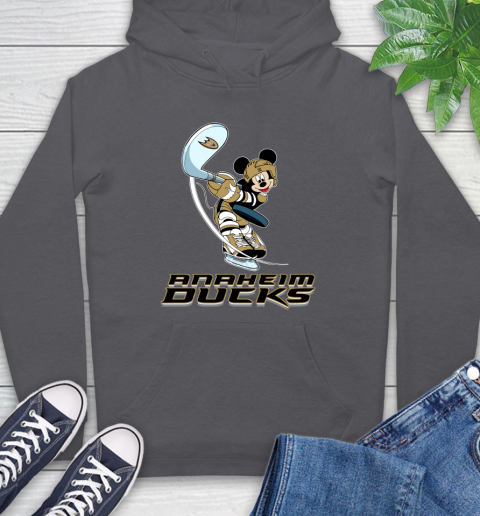 NHL Hockey Anaheim Ducks Cheerful Mickey Mouse Shirt Hoodie - Image 8