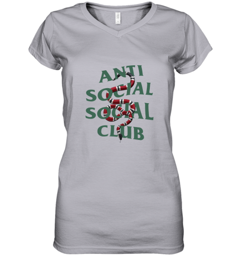Anti Social Social Club ASSC GC Snake Women's V-Neck T-Shirt