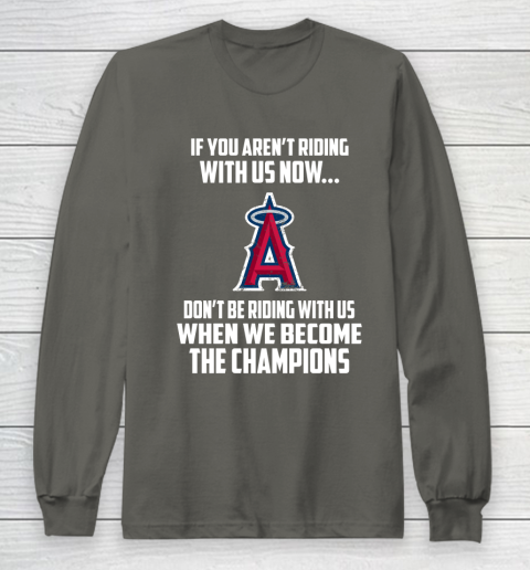 MLB Los Angeles Angels Baseball We Become The Champions Long Sleeve T-Shirt 5