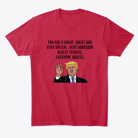 d0bh fathers day trump classic t shirt 2 front red