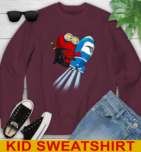 NBA Basketball Orlando Magic Deadpool Minion Marvel Shirt Youth Sweatshirt 4