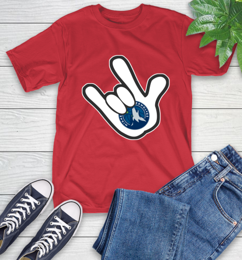Minnesota Timberwolves NBA Basketball Mickey Rock Hand Disney T-Shirt 10
