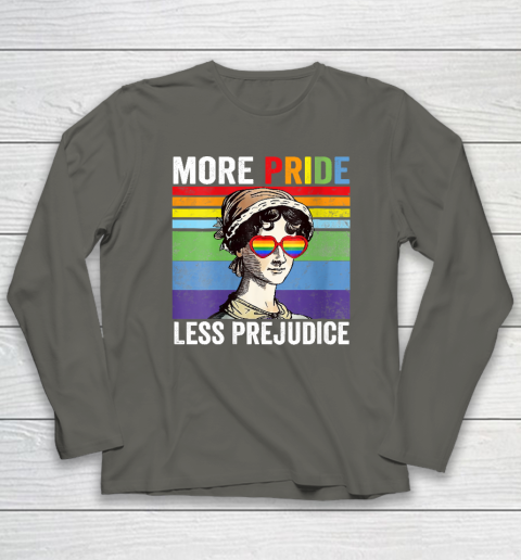 More Pride Less Prejudice Pride Month Funny Long Sleeve T-Shirt 4