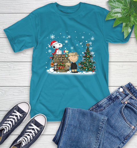 NFL New Orleans Saints Snoopy Charlie Brown Christmas Football Super Bowl Sports T-Shirt 9
