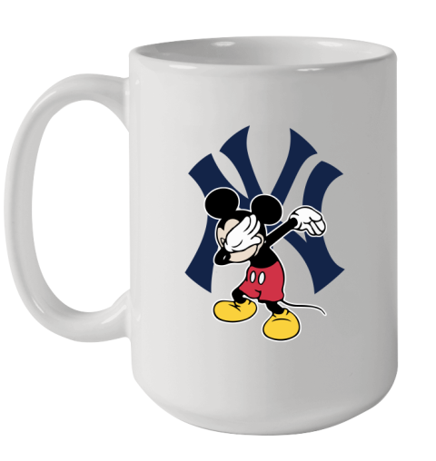 New York Yankees MLB Baseball Dabbing Mickey Disney Sports Ceramic Mug 15oz