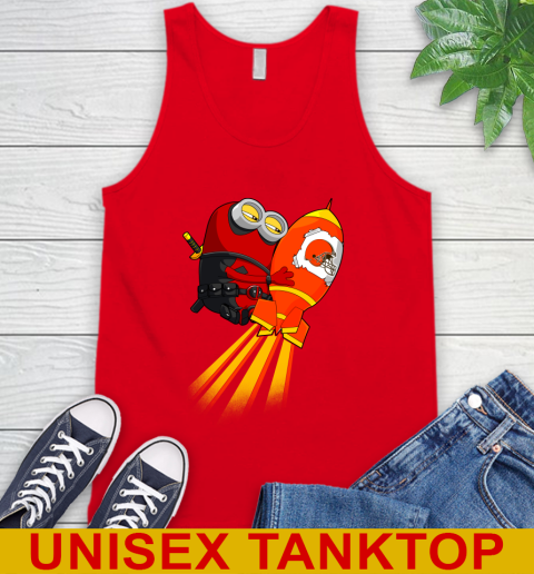 NFL Football Cleveland Browns Deadpool Minion Marvel Shirt Tank Top 5