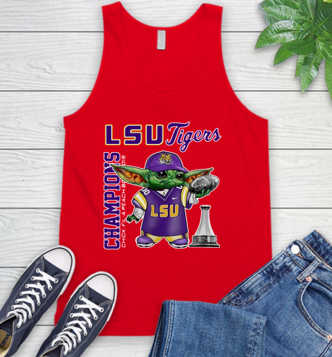 Baby Yoda LSU Tigers Champion Shirt 75
