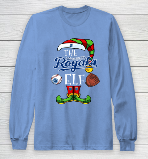 Kansas City Royals Christmas ELF Funny MLB Long Sleeve T-Shirt 8