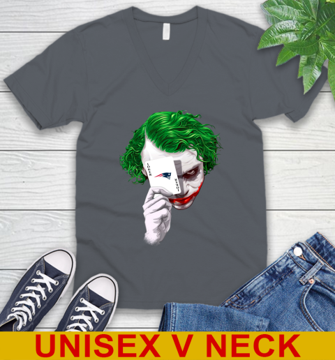 New England Patriots NFL Football Joker Card Shirt V-Neck T-Shirt 4