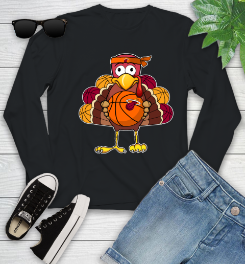 Miami Heat Turkey thanksgiving day Youth Long Sleeve 2