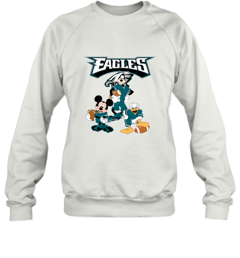 Mickey Donald Goofy The Three Philadelphia Eagles Football Shirts Sweatshirt
