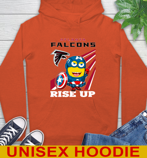 NFL Football Atlanta Falcons Captain America Marvel Avengers Minion Shirt Hoodie 4