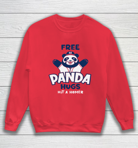 Free Panda Hugs Braves Sweatshirt
