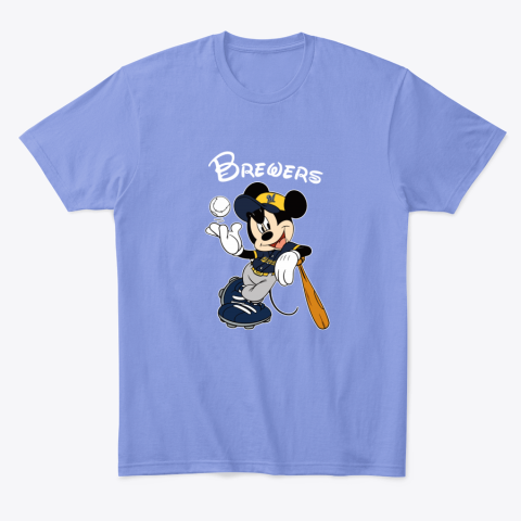 idvu baseball mickey team milwaukee brewers classic t shirt 2 front violet