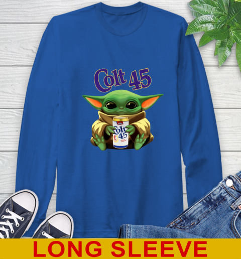 Star Wars Baby Yoda Hugs Colt 45 Beer Shirt 66