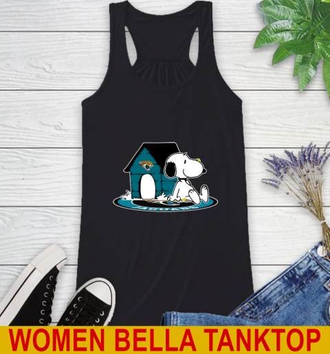 NFL Football Jacksonville Jaguars Snoopy The Peanuts Movie Shirt Racerback Tank 2
