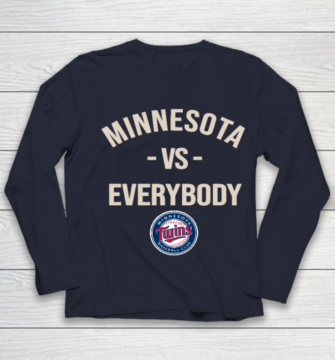 Minnesota Twins Vs Everybody Youth Long Sleeve 2