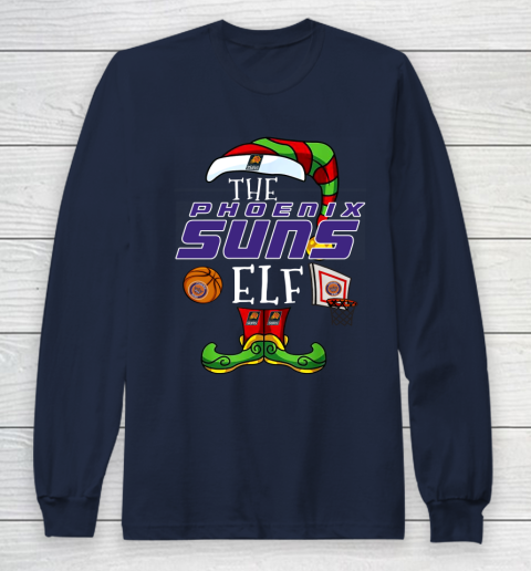 Phoenix Suns Christmas ELF Funny NBA Long Sleeve T-Shirt 2