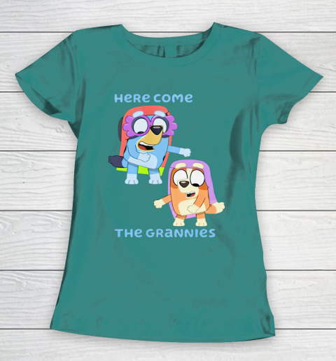 Blueys Shirt Here Come The Grannies Women's T-Shirt 10