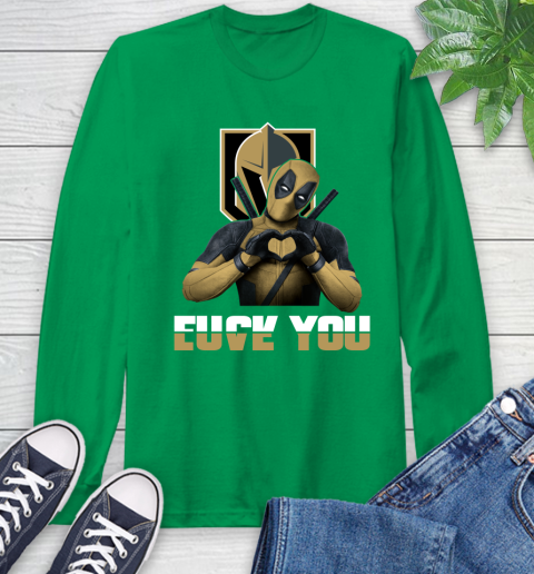 NHL Vegas Golden Knights Deadpool Love You Fuck You Hockey Sports Long Sleeve T-Shirt 8