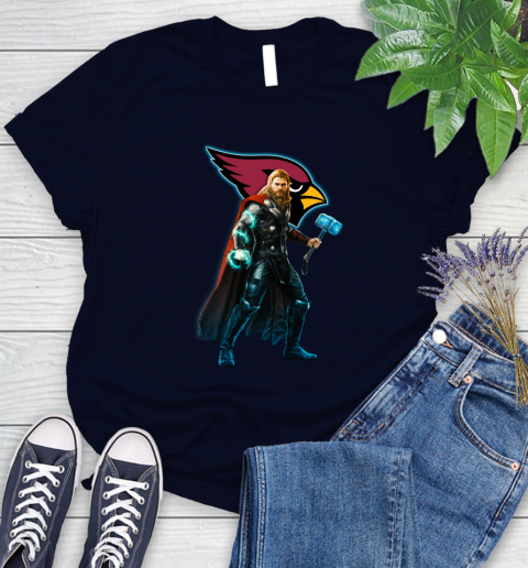 NFL Thor Avengers Endgame Football Arizona Cardinals Women's T-Shirt - Image 4