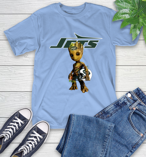 New York Jets NFL Football Groot Marvel Guardians Of The Galaxy T-Shirt 11