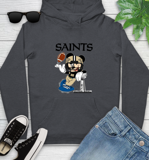 NFL New Orleans Saints Mickey Mouse Disney Super Bowl Football T Shirt Youth Hoodie 8