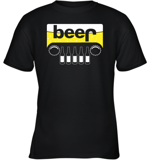 dry5 beer and jeep shirts youth t shirt 26 front black