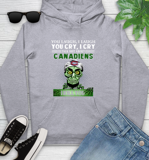 NHL Talk Shit About Montreal Canadiens I Kill You Achmed The Dead Terrorist Jeffrey Dunham Hockey Youth Hoodie 6