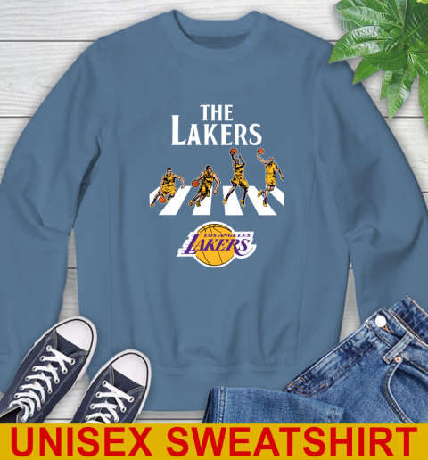 NBA Basketball Los Angeles Lakers The Beatles Rock Band Shirt Sweatshirt 10