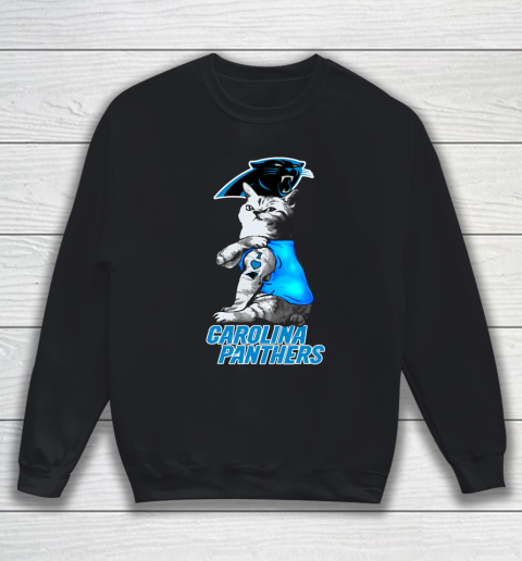 NFL Football My Cat Loves Carolina Panthers Sweatshirt