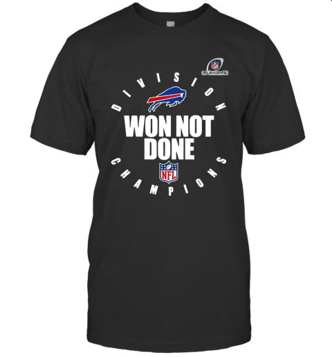 Nfl Playoffs 2020 Won Not Done Division Champions Buffalo Bills T-Shirt