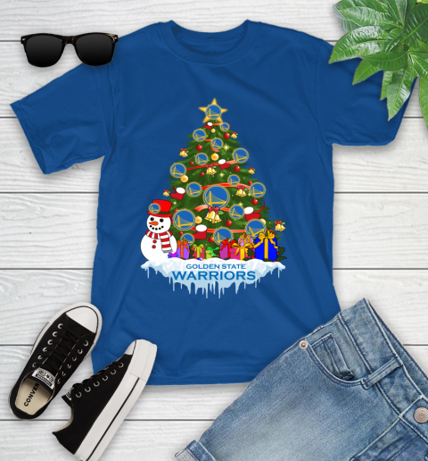 Golden State Warriors Merry Christmas NBA Basketball Sports Youth T-Shirt 9