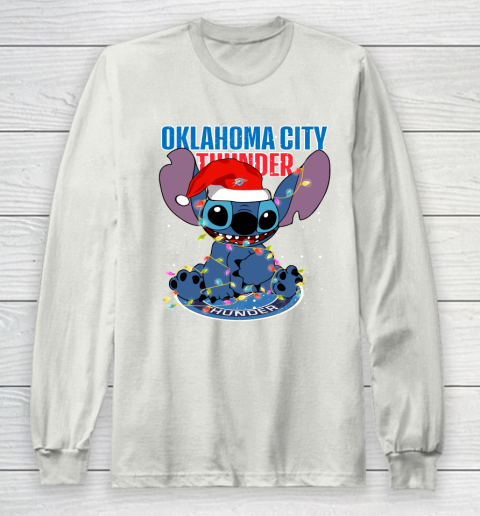 Oklahoma City Thunder NBA noel stitch Basketball Christmas Long Sleeve T-Shirt 9