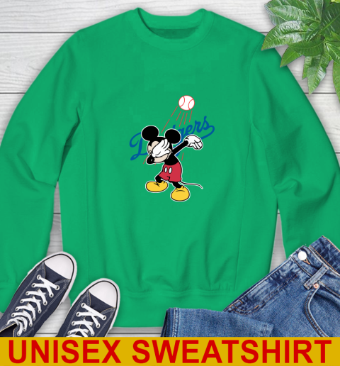Los Angeles Dodgers MLB Baseball Dabbing Mickey Disney Sports Sweatshirt 6