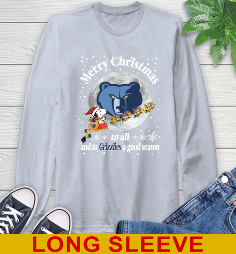 Memphis Grizzlies Merry Christmas To All And To Grizzlies A Good Season NBA Basketball Sports Long Sleeve T-Shirt 6