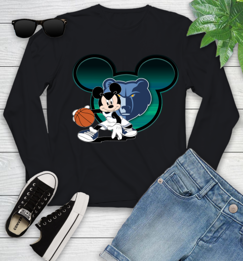 NBA Memphis Grizzlies Mickey Mouse Disney Basketball Youth Long Sleeve 2