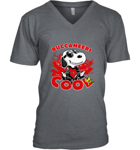 7z3k tampa bay buccaneers snoopy joe cool were awesome shirt v neck unisex 8 front dark heather