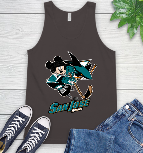 NHL San Jose Sharks Mickey Mouse Disney Hockey T Shirt Tank Top 7